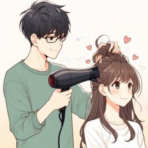 【男性向け】髪乾かしてもらって甘える女性心理と男性の受け止め方