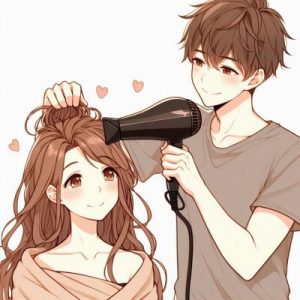 ドライヤーしてくれる男性が示す優しさと支配欲のバランス